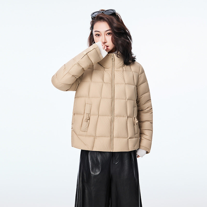 Women's Lightweight Solid-Color Versatile Down Jacket