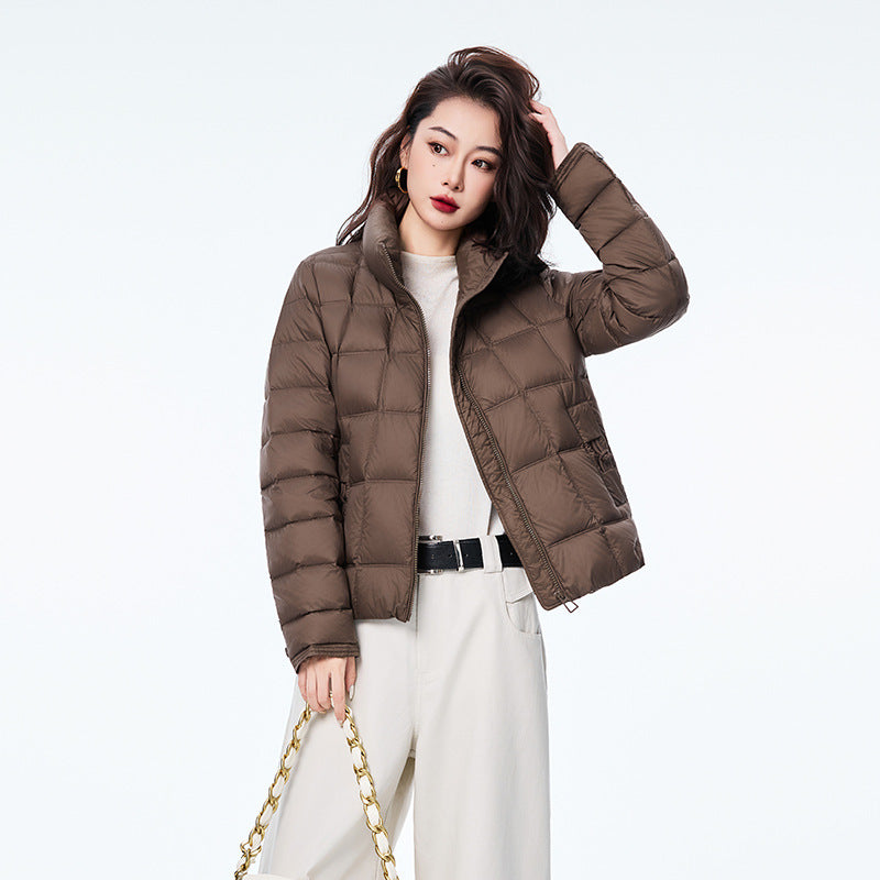Women's Lightweight Solid-Color Versatile Down Jacket
